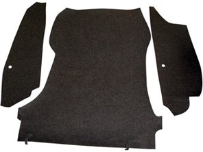 Luggage boot carpet set. Porsche 911/912 63-68 - 90155104520, 1689500110, 90155104920, 90155105020