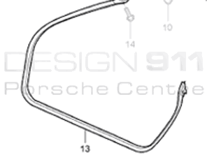 Door Seal. Porsche 996 Cabrio - 99653707504, 99653707604, 99653707605, 99653707505