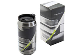 Porsche Thermo Can, silver/black/acid green - #Porsche Collection - WAP0504250J