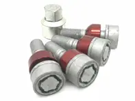 Locking wheel bolt kit +5MM Longer - Original Porsche - 99736198009