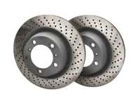 Brake disc rotor SET OF 2, Rear. Porsche 991 3.4L (OE Part No 99135240100 /99135240200) - 99135240100, 99135240200, 205861C, 205860C