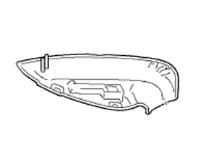 Door mirror cover, Lower part. Porsche 970 Panamera RHD - 97073171905, 97073172005 - MR00117, MR00118