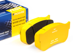 PAGID RSL Track Racing Brake Pads E8004 for Porsche 997 GT3 Cup - 24154, 07.B315.15, 07B31515, 99735294901 - E8006, T1730