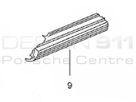 Side Sill Outer Panel. Porsche 986 Boxster - 98650396300GRV, 98650396400GRV