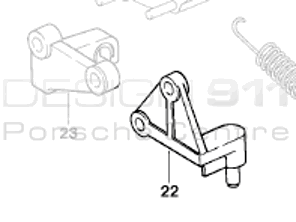 Clutch Bearing Bracket. Porsche 930 Turbo - 93011661106