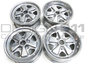 17' Style 548C Fuchs Style Alloy Wheels CHROME FINISH 7.5J and 9.0J For Porsche Car