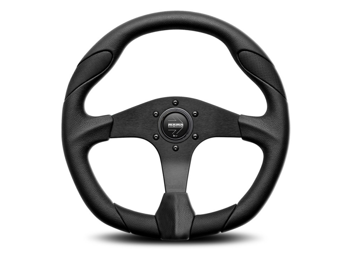 Steering wheel Quark Momo VQUARK350BLK - VQUARK350BLKR | Design 911