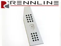 Rennline Dead Pedal with Porsche Dome Decal Crest Rubber Grip. Porsche 996/986/997/987/Cayman - P59D, P59, WAP10706614