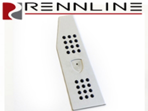 Rennline Dead Pedal with Porsche Dome Decal Crest Rubber Grip. Porsche 996/986/997/987/Cayman - P59D, P59, WAP10706614