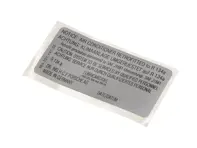 Sticker Air Conditioning R134a Conversion. Porsche 911 / 964 / 944 / 928 - 96470114102 - PAKK2