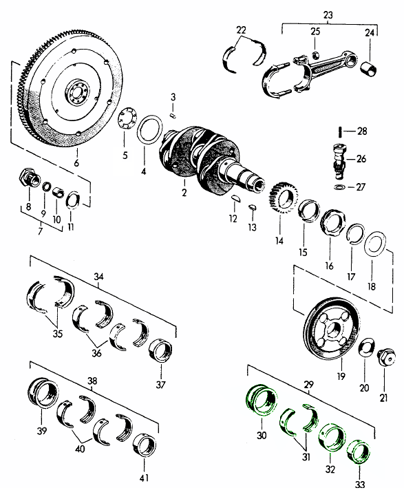 Buy Porsche 356 (19501965) 356A 195559 Engine Bearings / Shells