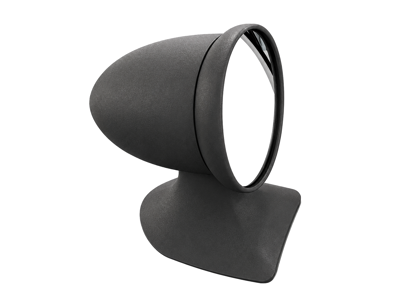 Aluminium Aero Bullet Mirror - Flag mount, in Charcoal Grey. Porsche 911 1975-1988 - 91173101310, 91173101410, 96473190101, 96473190100, 90173111100 - AeroBulletDriveCharGrey_Flag LHD, AeroBulletDriveCharGre_Flag RHD, AeroBulletPairCharGre_Flag