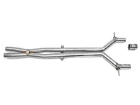 Exhaust Resonator Bypass X-Pipe. Porsche 970 S - 97011191305, 97011191304, 97011191303, 97011191302