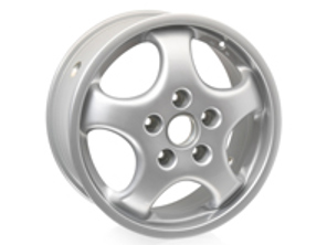 Alloy wheel, 9.0Jx17 ET55, rear, Silver for Porsche 928 GTS - 96536216800