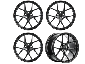 Titan 7 Forged T-S5 Split 5 Spoke Alloy Wheel Set 20' Machine Black. Porsche  991 - TS502090044513071MB, TS502011060513071MB