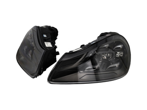 Headlamp Black Led Upgrade 2023 PDLS style Porsche Cayenne 957 2007-2010 Left hand drive - 95563117501, 95563117530, 95563117601, 95563117602, 95563117630