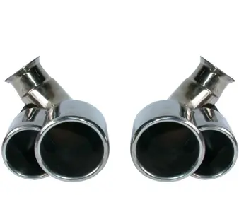 Tail pipe set, turbo look. Porsche 996 3.4ltr - 99611125261, 99611125161, 99611125254, 99611125154, 99611125255, 99611125155, 1620703410 - 1620703410