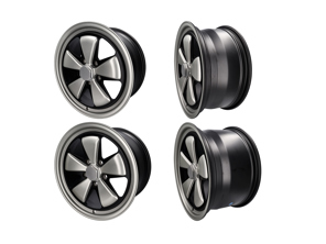 18' Style 548 Fuchs RSR Style Alloy Wheels 8.0J and 10.0J - Matt Silver - For Porsche Car