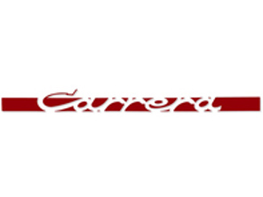 'CARRERA' side decal, in Guards Red. Porsche 911 Carrera 2.7 - 91155903400, 91155903401, 91155903402, 91155903403, 91155903404