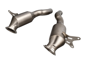Designtek Exhaust 200 cell high flow sports catalytic converters for Ferrari 458