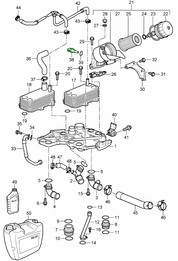 Water Temperature Sensor Porsche 99760642000 997606420001 Design 911