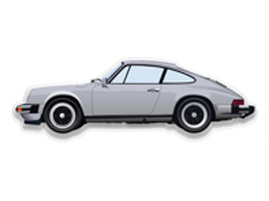 PORSCHE 911 SC. Shaped Plexiglass