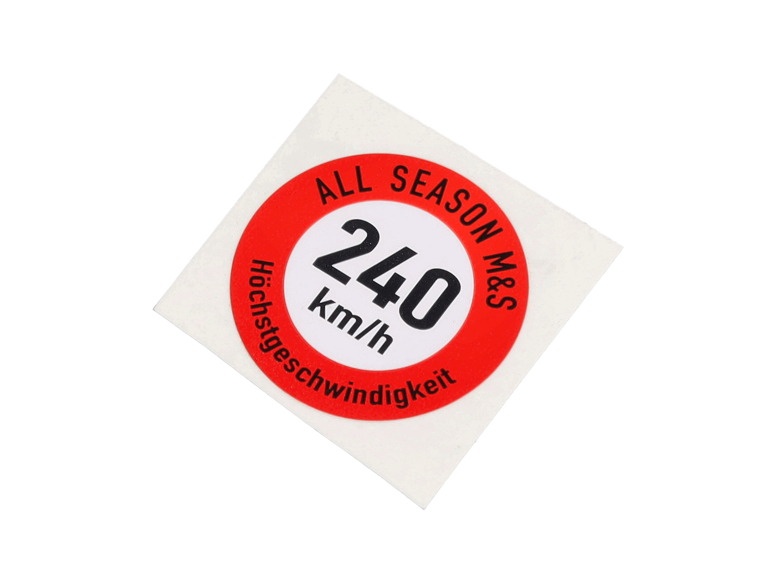 Sticker maximum speed 240KM/H. Porsche 955 / 957 Cayenne - 958010539 ...