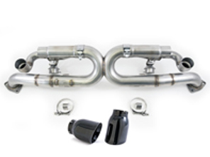 AWE SwitchPath™ Exhaust system with Black tips for Porsche 991.1 Carrera S (non PSE cars) - 3025-43014, 3025