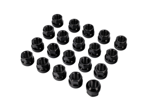 Wheel nut (Open Ended) Ball Seat R14 (Black Finish) fits various Porsche models - N0201121 - LS02, 01214