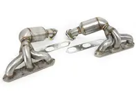 Exhaust Manifold / Header with 200 CELL CAT for Porsche Boxster 987 / Cayman  DesignTek - 3606109874, 98711310407, 98711310408, 98711310410, 987113104AX, 98711310805, 987113108AX, 98711310605, 98711310606, 987113106AX, 98711310307, 98711310310, 987113103AX, 98711310705, 987113107AX, 98711310505, 98711310506, 987113105AX