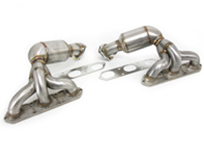 Exhaust Manifold / Header with 200 CELL CAT for Porsche Boxster 987 / Cayman  DesignTek - 3606109874, 98711310407, 98711310408, 98711310410, 987113104AX, 98711310805, 987113108AX, 98711310605, 98711310606, 987113106AX, 98711310307, 98711310310, 987113103AX, 98711310705, 987113107AX, 98711310505, 98711310506, 987113105AX