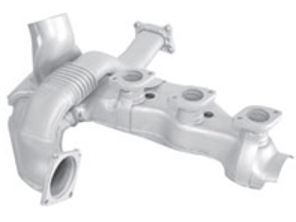 Exhaust Heat Exchanger LEFT. Porsche 964 C2 Tiptronic - 96421103905, 96421104004, 96421103932