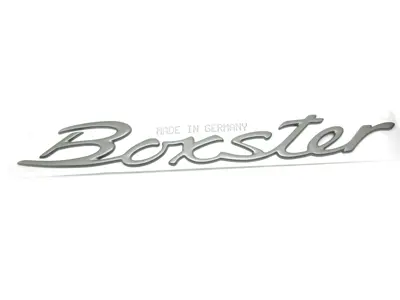 BOXSTER Badge, in Titanium. Porsche 987 Boxster - 98755923701