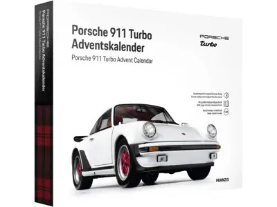 Porsche 911 Turbo in 1:24 scale model in White, Advent Calendar