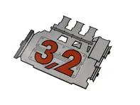 Rear Window 3.2L Engine Sticker for Porsche 911 - 91170110200