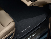 Floor mats with Nubuk surround. Porsche Taycan 2020>> RHD - Right hand drive - 9JA864435, 9JA864435OS5, 9JA864435OH7, 9JA864435OU6, 9JA864435OS1