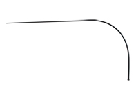 Guide tube for engine lid release cable. Porsche 911  63-89 - 91150248300, 1670750300, 90150201920 - 1670750300