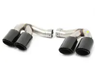 Sports exhaust tail pipes, in Black. Porsche 9YA Cayenne - 9Y0044200G