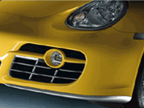 Front Splitters Matt Aluminim Look Porsche 987C Cayman