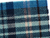 Porsche Classic Fabric KARO Blue Madras - P9111473