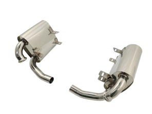 Exhaust Muffler / Silencer Sports DesignTek for Porsche 996 Carrera - 99611112257, 99611113254, 99611198404, 99611113274, 99611113275, 99611113270, 99611198405, 99611113168, 99611198504, 99611113174, 99611113175, 99611113170, 99611198505, 99611112157, 99611113154