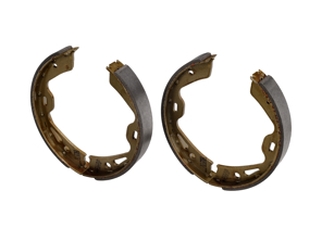 Handbrake shoes (set of 4). Porsche Panamera 970 / 981 Boxster / 981C Cayman / 991 Carrera - 97035299300, 97035299301, 97035299302, 298698533, 971698533, 971698533C, 971698533E, 971698533AA, 971698533D, 9Y0698533A, 9Y0698533AA, 97035299303, 971698533A, 971698533B, 10990.155.5 - 10990.155.5