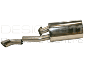 Exhaust Muffler / Silencer Single Outlet Sports. Porsche 930 Turbo