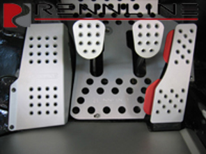 Rennline Aluminium 4 Piece Pedal Set Perforated. Porsche 924/944/968 - P452113, P45.21.13