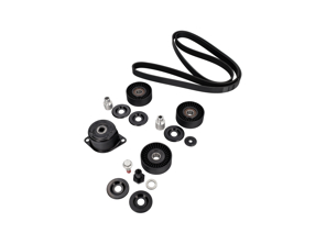 Full Pulley & Belt Kit - Tensioner, Idlers & Drive Belt - for Porsche 996 Carrera (Manual Without Air Conditioning) 1998-2005 - 99610226050, 99710226000, 99710211800, 99610212552, 99610212553, 99610236550, 99610211958, 99610212752, 99610212754, 99610211756, 99610211757, 99610215165, 99610215167