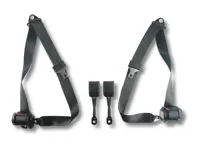 Retractable 3-point inertia reel front seat belt kit Porsche 986 Boxster 1997 to 2001 - 98680303302, 98680303402, 99680318304, 99680318301