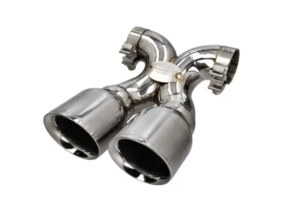 Exhaust Tail Pipe Polished Chrome. Porsche 981 Boxster / 981C Cayman - 98111126100, 98111136100, 98111136160, 981111361600, 98111136161, 98111196100, 98111196101