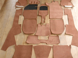 Interior floor carpet set. Porsche 911 1965-68