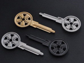 Blank key Fuch style, Black. Porsche 911 - 91453190310, 91153890300