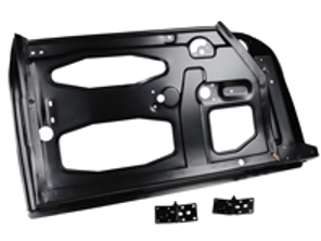 Door frame INNER complete with hinges, RIGHT. Porsche 356 1955-68 - 1680900670, 1680900680, 571044, 571043 - DAN53100500